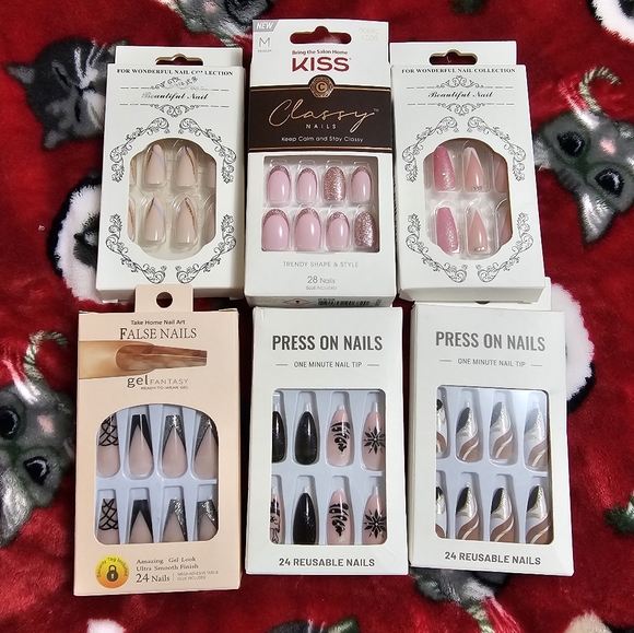 Kiss Other - Bundle of Six Pack of Press On Nails